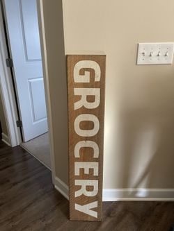 Grocery Wooden Sign