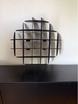 Sphere cross hatch wall shelf modern