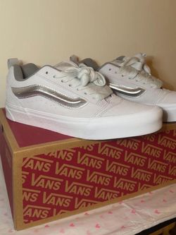 Vans Knu Skool sneakers with metallic silver leather