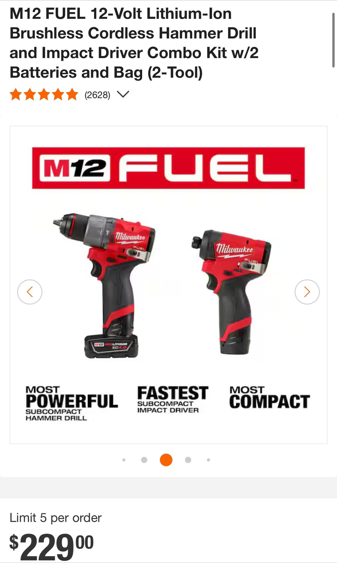 Milwaukee M12 Hammer Drill And Impact