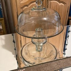 Glass Cake, Holder Or Cupcakes