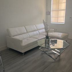 White Sectional