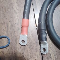 Cable Solo  Corriente Y Tierra Calibre 0 💯 Cobre Y Fusible De 250A $90