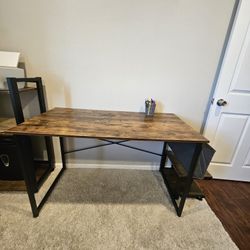 Computer desk(Rustic Brown)