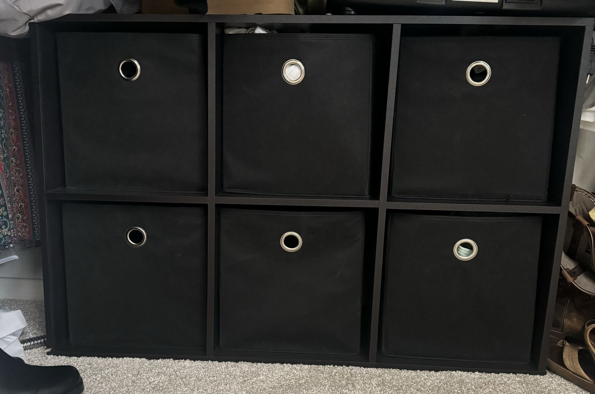 Cube organizer (6 Cube W/ Boxes)