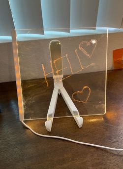 Single Color Acrylic Blank Led Writing Board, Custom Text Writing Board, Light