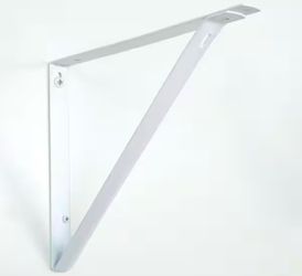 Everbuilt 10-1/4 in. x 1 in. 250 lbs. White Steel Shelf Bracket