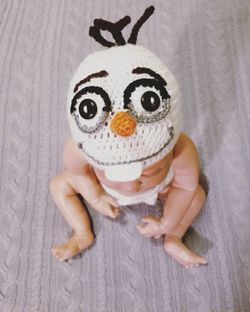 crochet baby frozen olaf costume