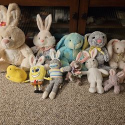Easter Bunny And Easter Themed Plushs