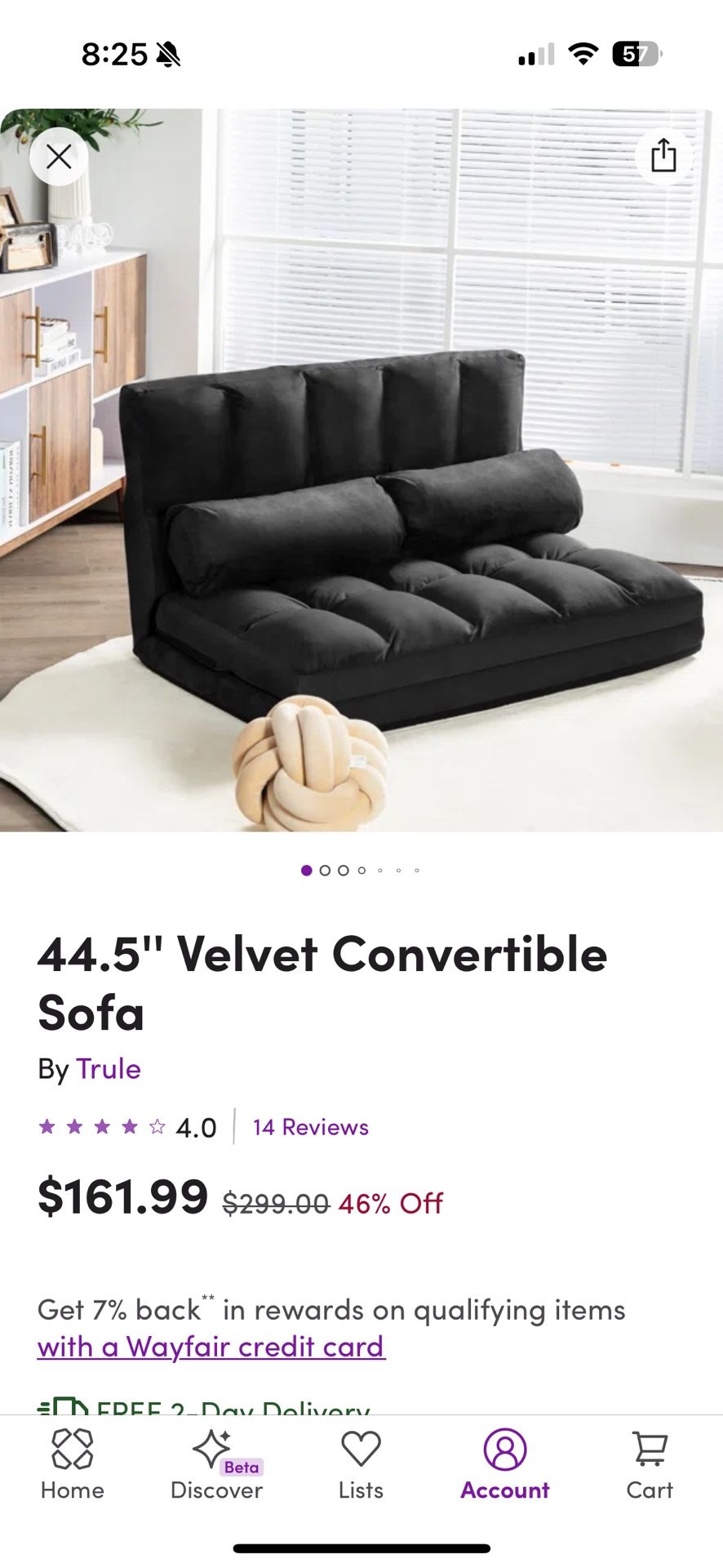 Like New! Wayfair Futon Couch :)