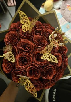 24 Glitter Rose Bouquet