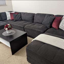 Dark Grey Sectional 