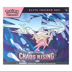 Pokémon TCG Mega Evolution—Chaos Rising Elite Trainer Box Greninja 100 Cards