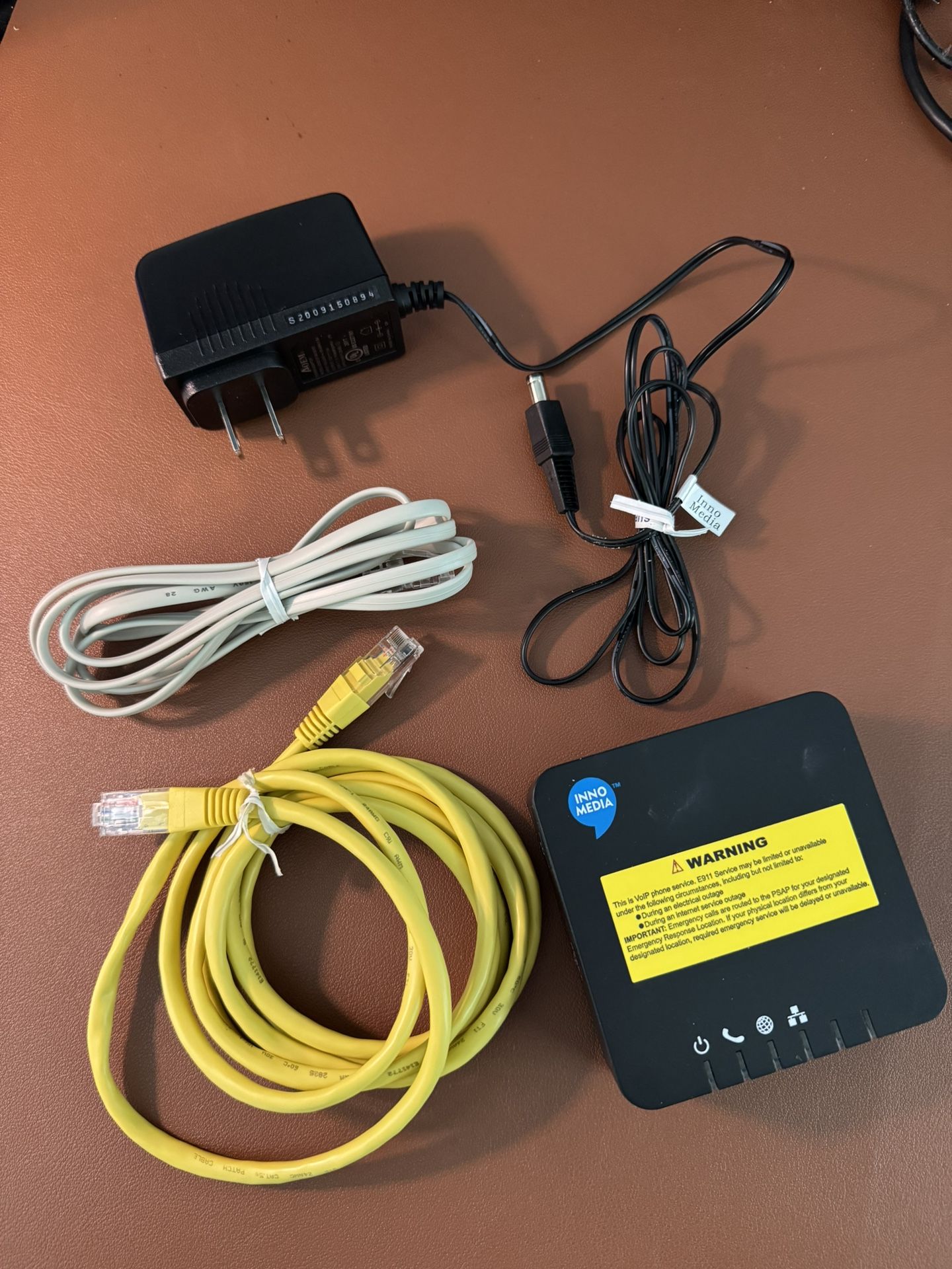Innomedia MTA8328-1N Analog Terminal Adapter Black 49572 – VoIP ATA Device