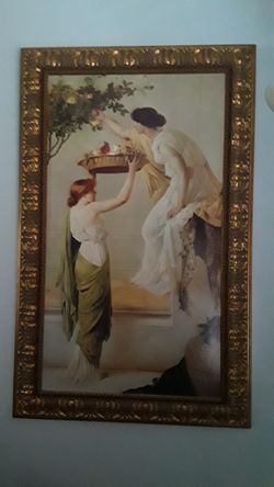   4 x 2 1/2 Anti Gold Wood Wall Decorative Frame Orginally $159.99