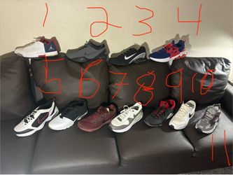 almost all of them is new couple pairs use but like new Nikes and Jordans all size 14 Nikes and Jordans all size 14 almost all of them is new couple p