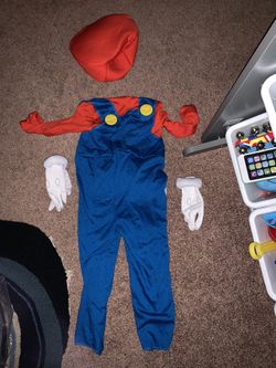 4 piece Toddler Mario Costume