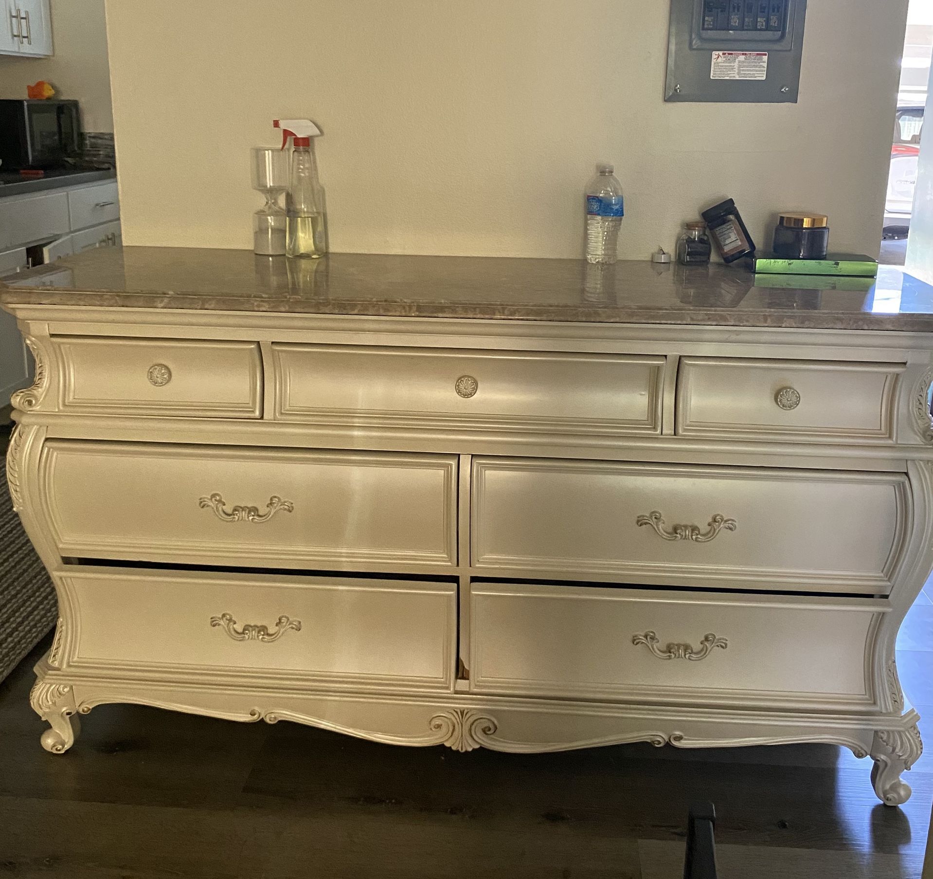 ACME FURNITURE - CHANTELLE DRESSER W/GRANITE TOP