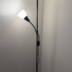 IKEA Tagarp floor lamp with reading lamp, bulbs included