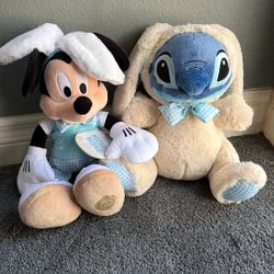 Easter Plushies Gift. Mickey Mouse. Stitch. New Disney