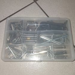 Box Full Of Allen Keys And Drill Bits. 