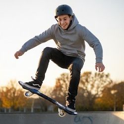 Razor RipStik Caster Board - Blue, Angled Rosters

76mm 360 Degree Skateboard