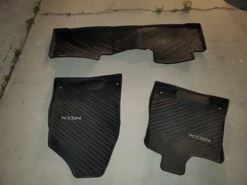 2020 Mdx Rubber Front, 2nd Row, And Cargo Mat