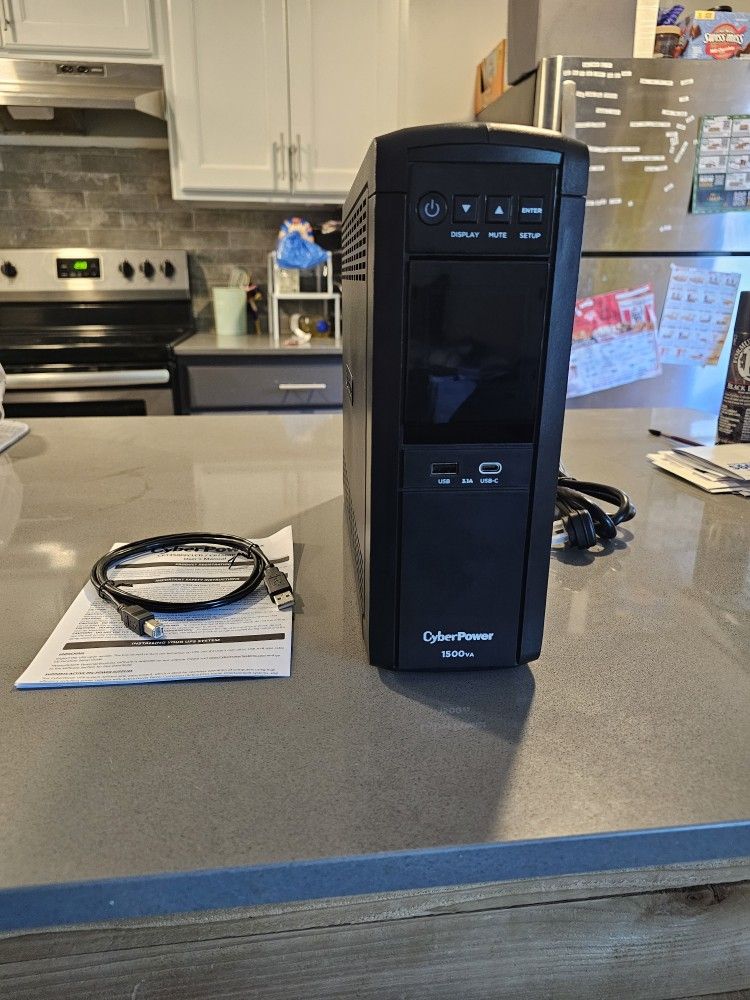 CyberPower CP1500PFCLCD PFC Sinewave UPS System, Black Mini Tower