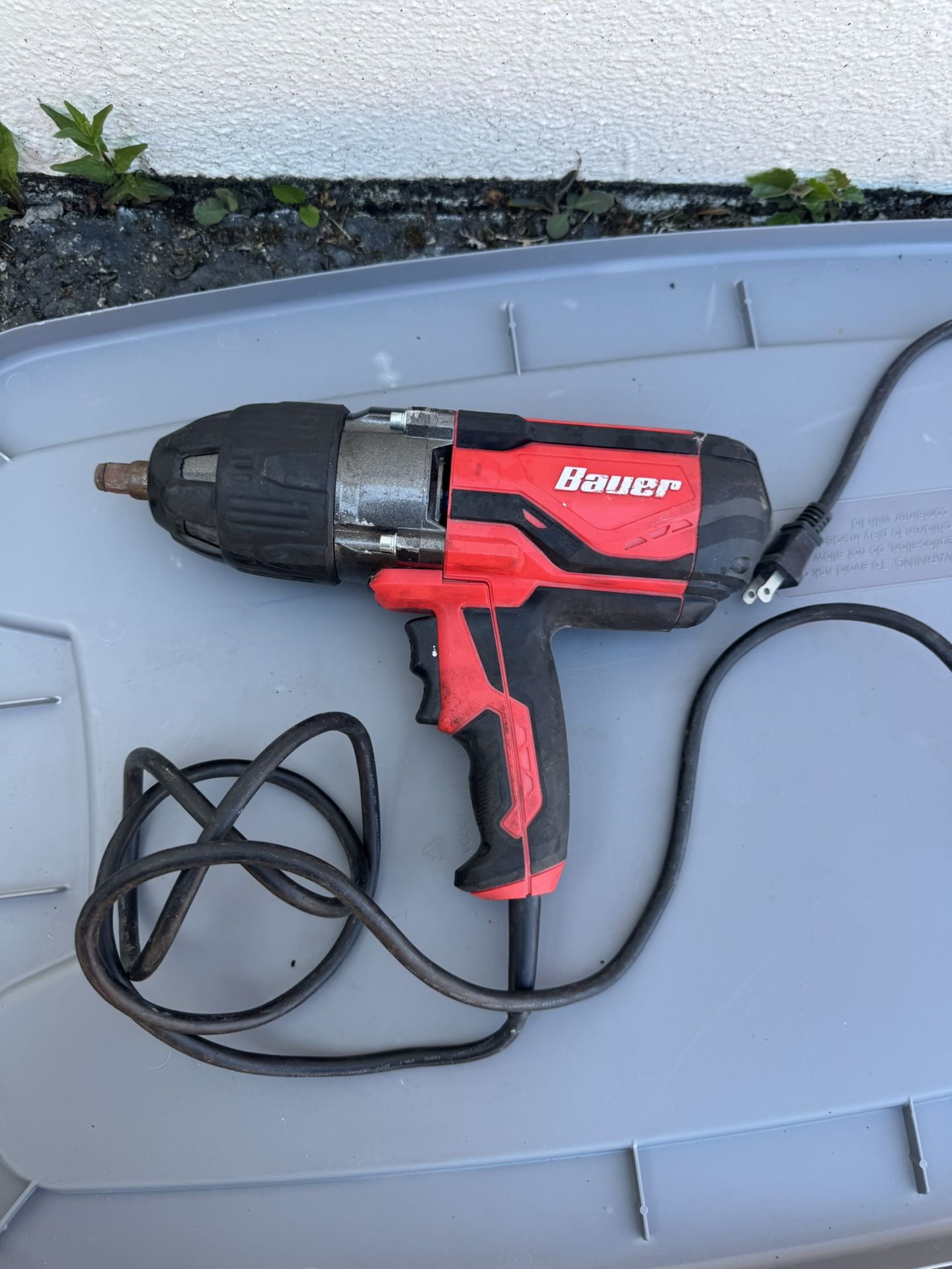 BAUER 8.5 Amp, 1/2 in. Impact Wrench with Rocker Switch