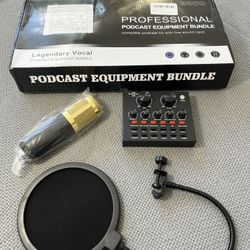 Podcast Starter Kit – Microphone, Mixer, Boom Arm (Complete Set)
