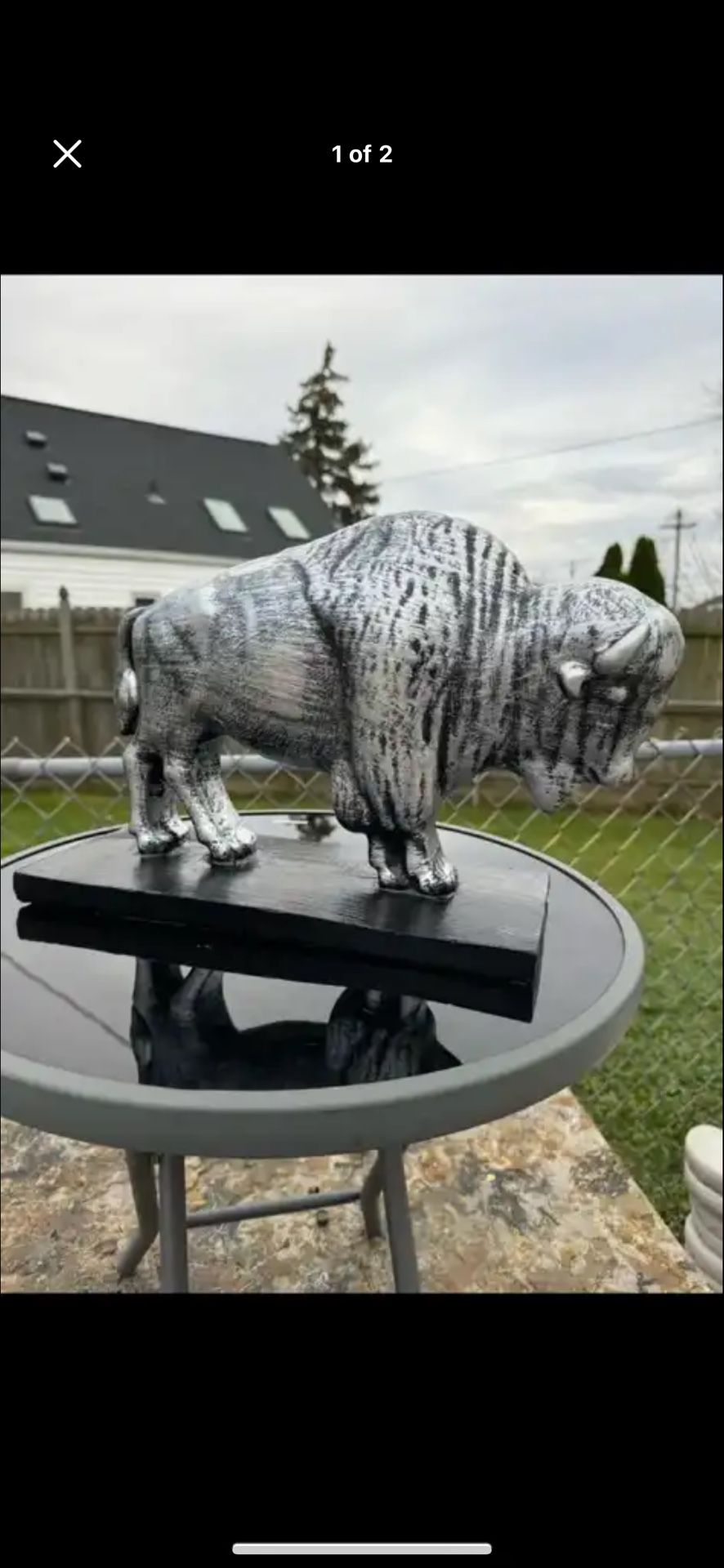 The Silver Buffalo Statue