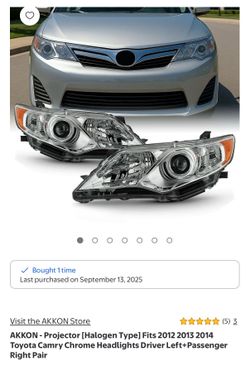 2012 2013 2014 Toyota Camry Headlights