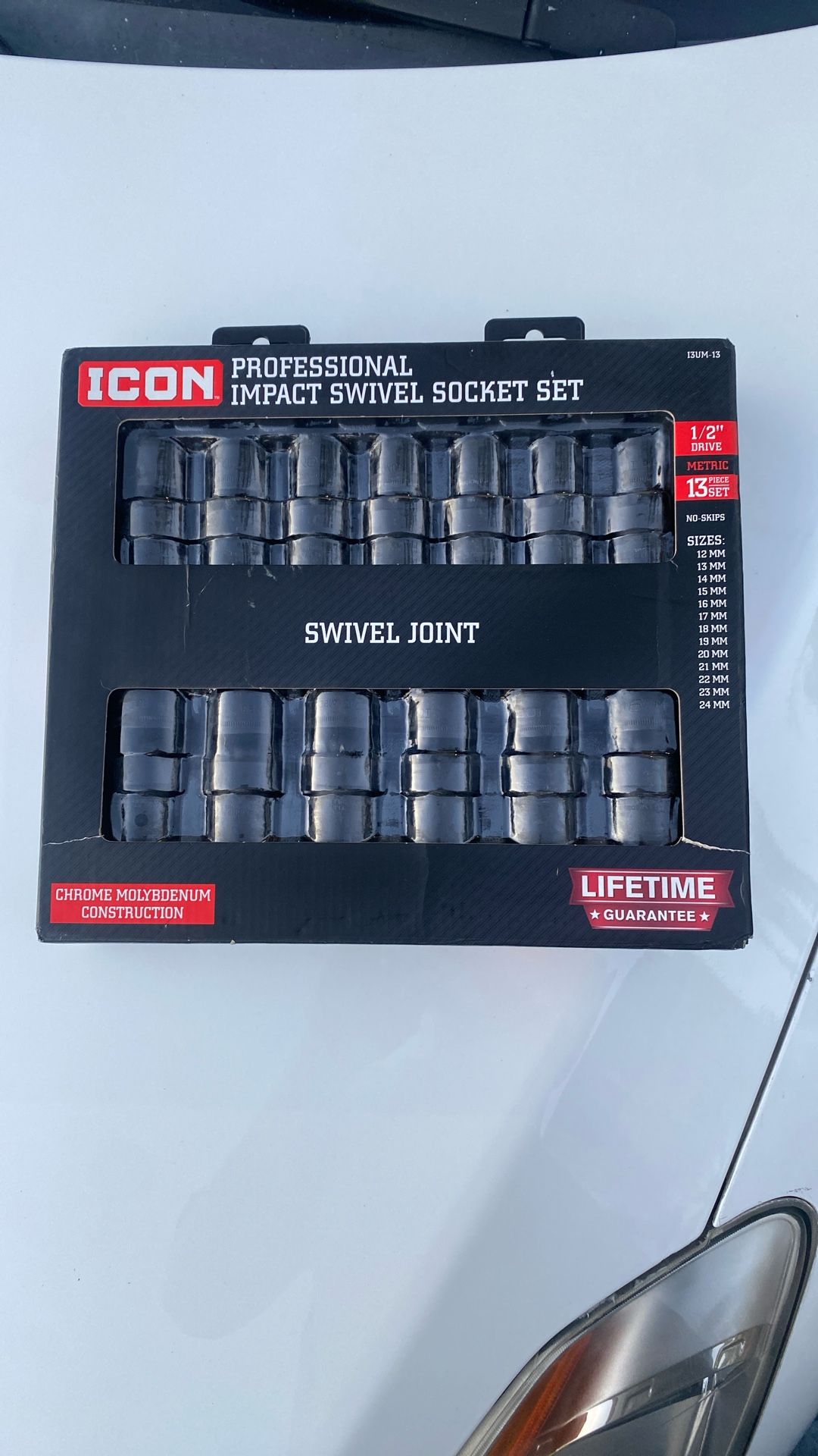 ICON METRIC SWIVEL SOCKETS 1/2” drive