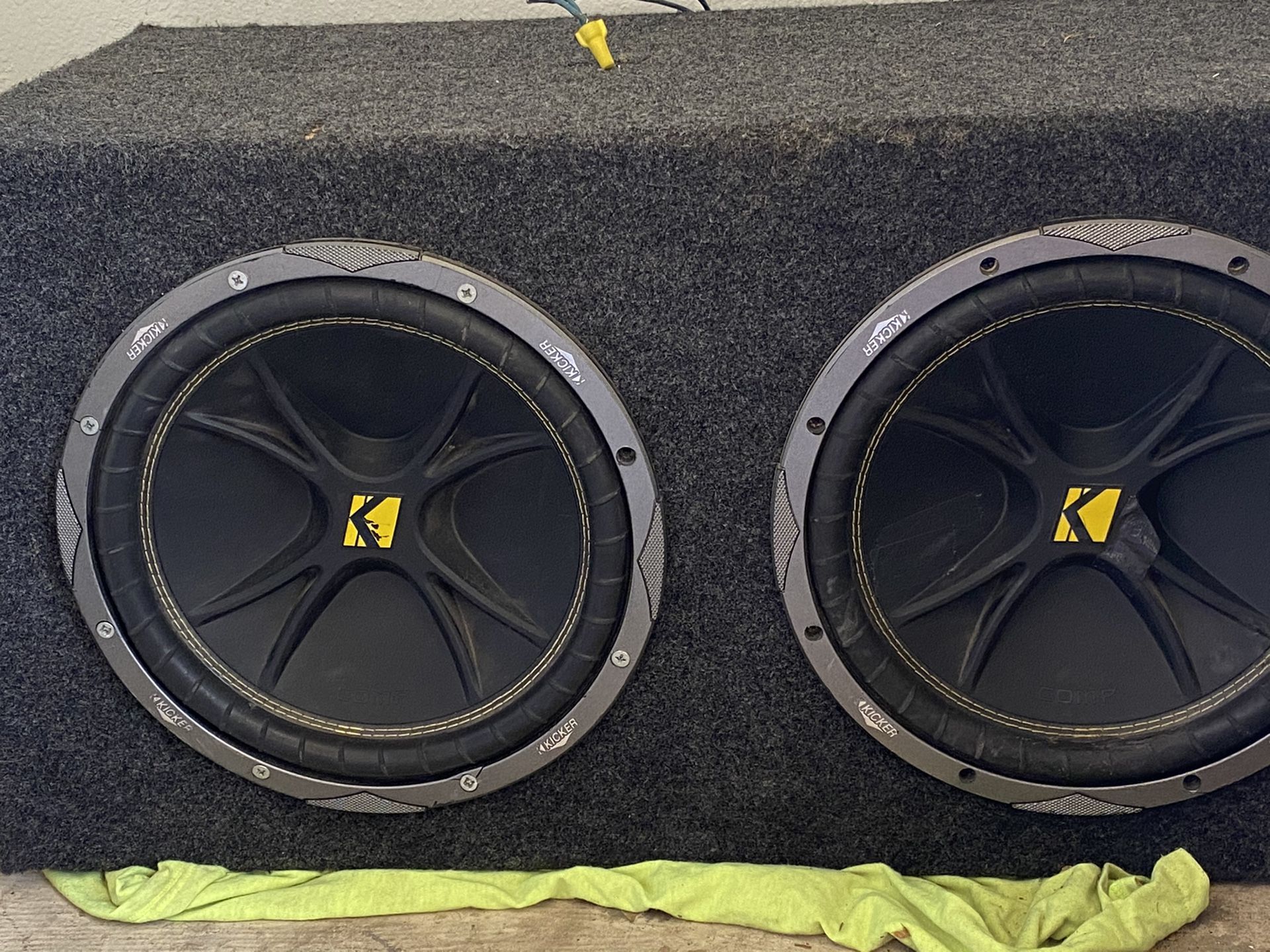 Massive 4-channel AMP, two 12 inch subwoofers (KICKERS)