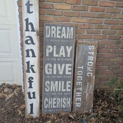 Wooden yard signs 15 each