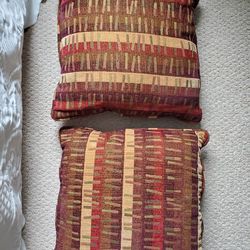 Pair of Throw accent pillows LR den BR cabin cottage