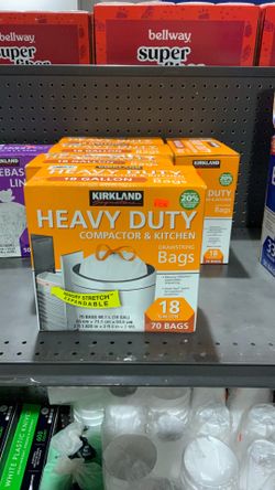 18gal trash bags 70ct $13