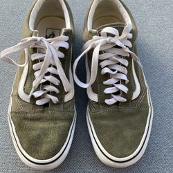 Vans Green Old School Low Tops