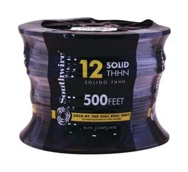#12 wire black solid