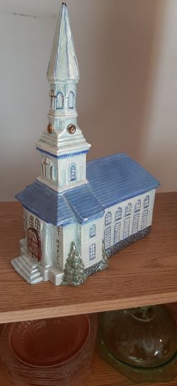 Beautiful Glazed Ceramic Church. 