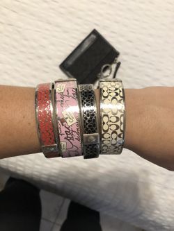 Coach Bangles and credit card wallet
