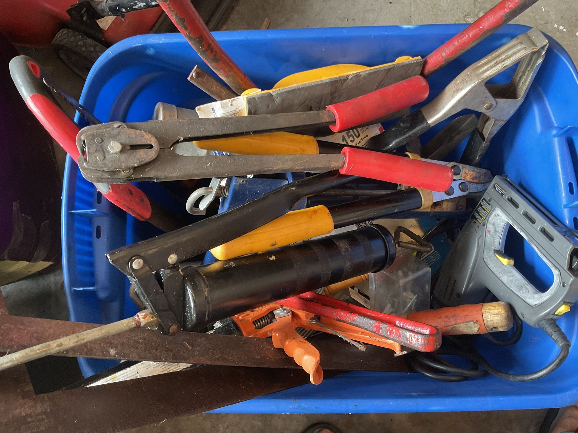 Assorted Hand Tools (Clamps, Squares, Drywall, Concrete, Caulk Guns, Grease Guns And Many More)