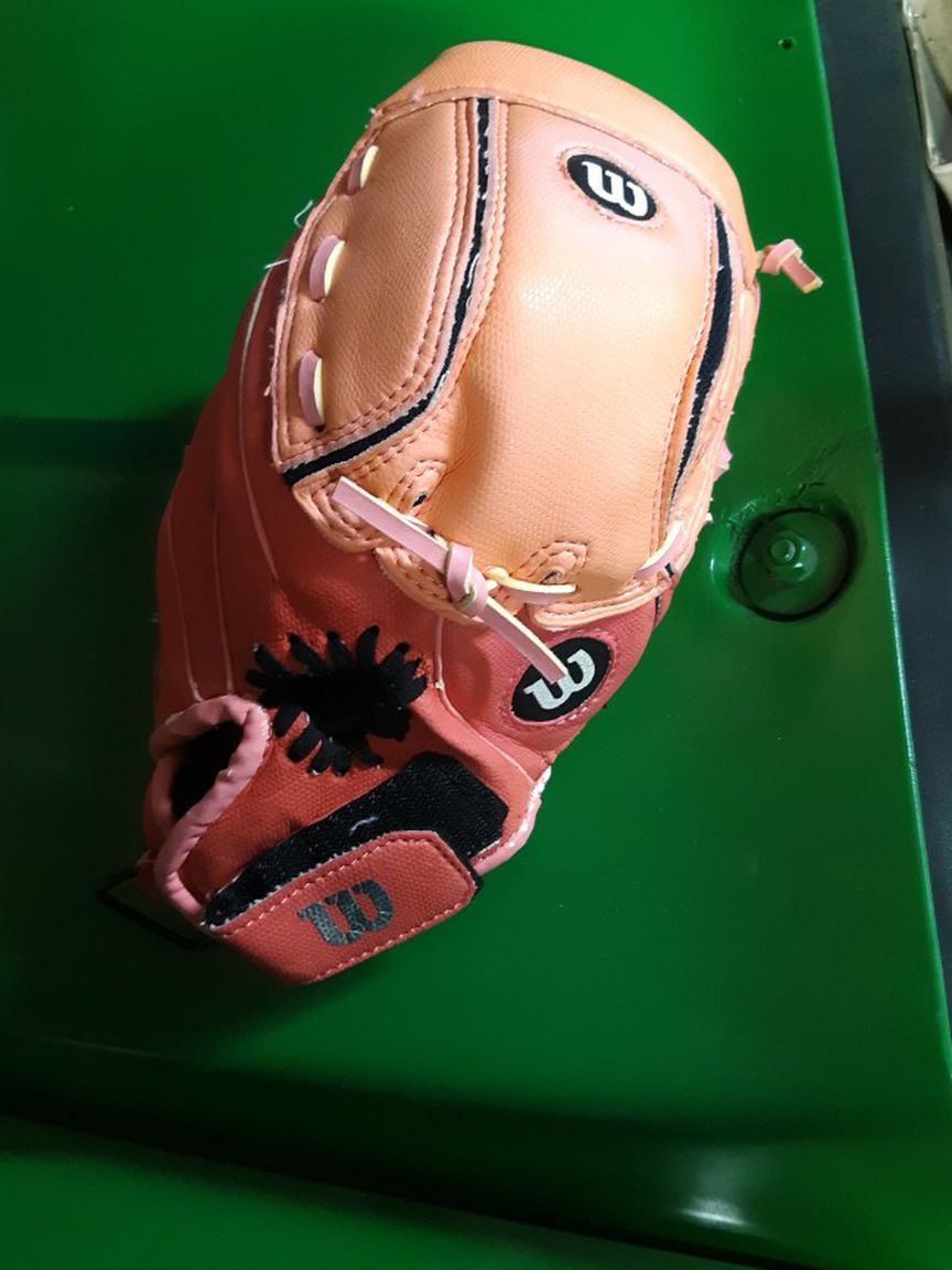 Pink Wilson Tball Glove