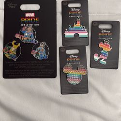 Disney Pins Disney Pride Pin Set Five Pieces Brand New