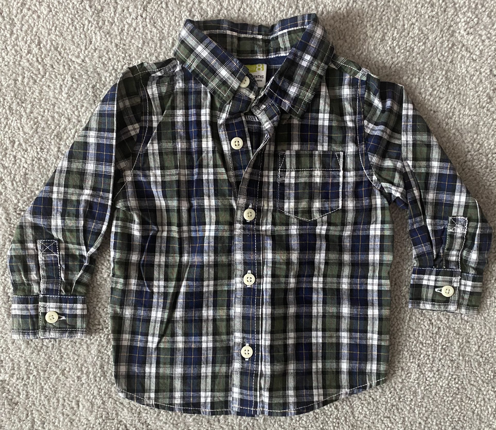 Baby Boy Dress Shirts Size 12-12/18mo