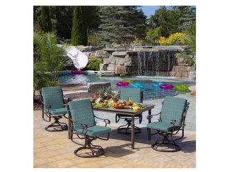 New set of 4 outdoor chairs cushions