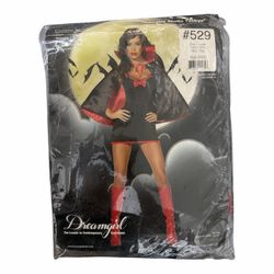 Sexy Vampire Adult Women’s Halloween Costume. Size Large (New) *Dress *Reversible Cape.