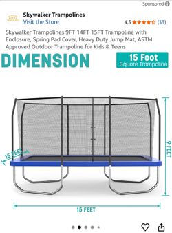 Trampoline 15 x 9