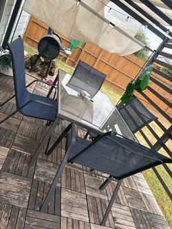 Patio table set