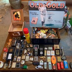 Massive lighters collection cigar matches etc. SELLING TOGETHER or trade!